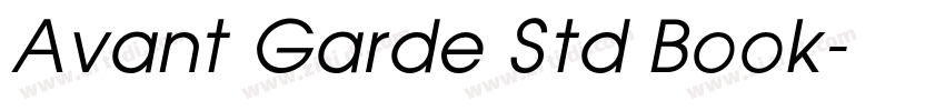 Avant Garde Std Book字体转换